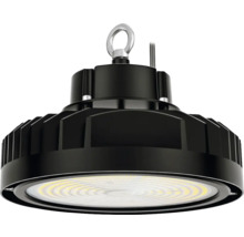 Svart LED-hallbelysning med krokfäste