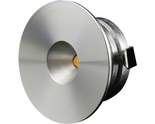 Infälld golvspotlight i metall