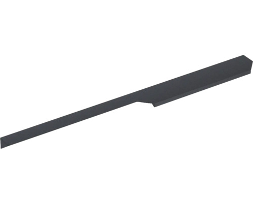 Kanthandtag JUNGBORN svart aluminium möbelhandtag höger 39,8x1,7x4,0 cm Grepplist för möbler