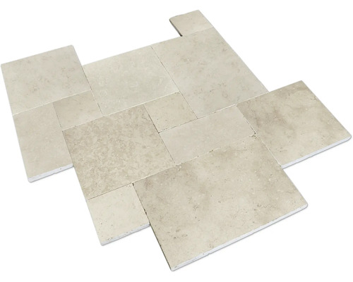 Klinker kalksten luxor beige/creme natursten 40x60 cm 6-pack Flerdelat mosaikflieset av stengods