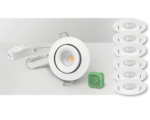 Downlight MALMBERGS MD-95 230V 6-pack inkl. dosdimmer