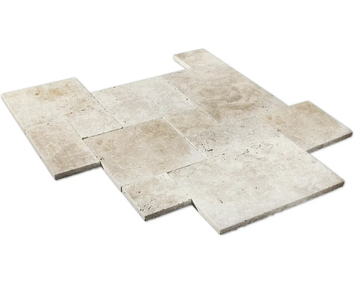 Klinker FLAIRSTONE beige natursten travertin 40x60 cm 6-pack Travertinplattmönster för golvbeläggning