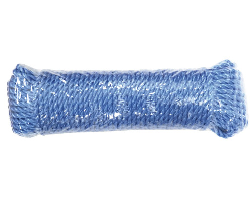 Knippe av flätat rep i plastförpackning