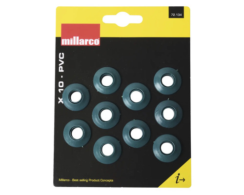 Förpackning med tio PVC brickor