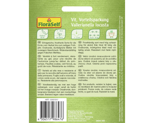 FloraSelf fröer för vintersallat, storpack