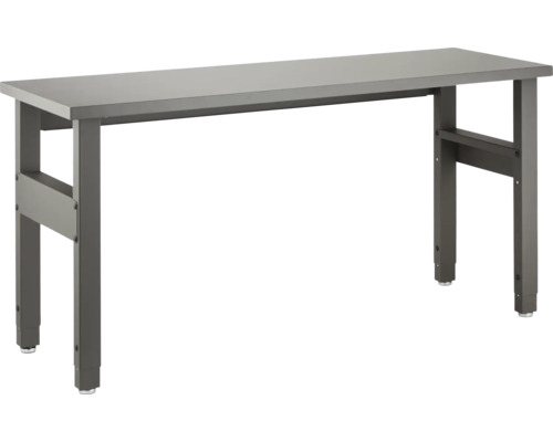 Arbetsbänk med justerbara fötter.