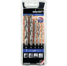 Alpen stenborrsats Long Life TSS 5, storlekar 4 till 10 millimeter