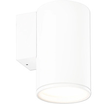 Vit vägglampa i cylinderdesign