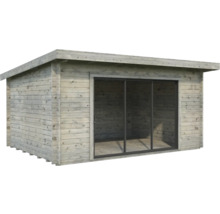 Friggebod PALMAKO Lea 14,2m² Slide grå