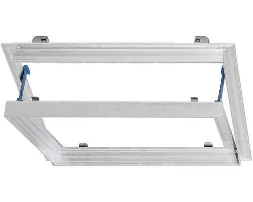 Öppet takfönster med ram