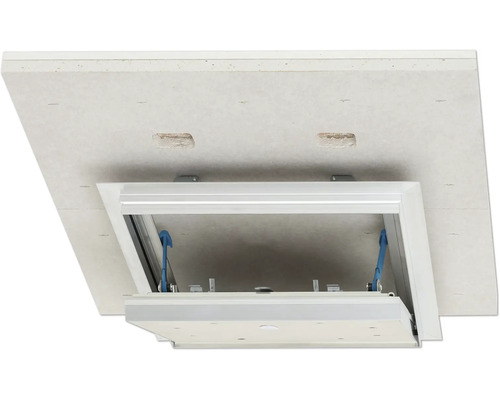 Öppnad inspektionslucka för takmontering.