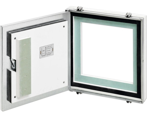 Öppnad inspektionslucka för väggmontering