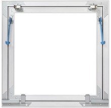 Revisionslucka med beslag och blå hållband