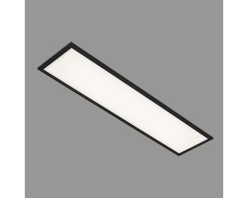 Rektangulär LED-taklampa med svart ram