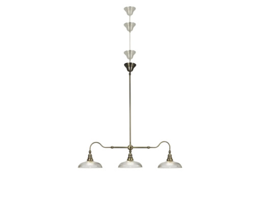 Pendellampa med tre glasskärmar för inomhusbruk