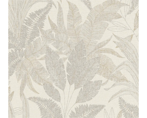 Tapet A.S. CRÉATION Non woven Ormbunke beige 10,05x0,53m Tapet med växtmönster