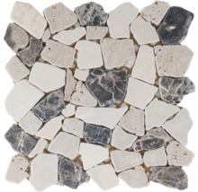 Mosaikplatta med naturstensutseende