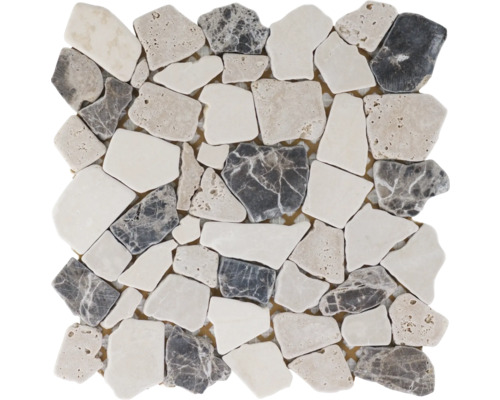 Mosaik natursten Poly Travertine beige