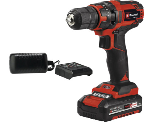 Borrskruvdragare EINHELL TC-CD 18/35 Li 18V inkl. 1x2,0Ah batteri och laddare Einhell sladdlös skruvdragare med laddare