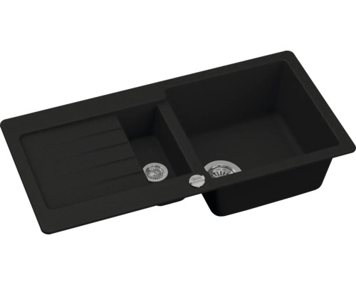 Diskho i granit med två hoar och avrinningsyta