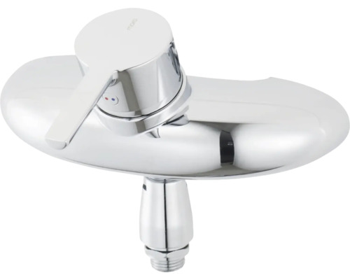 Spolblandare MORA MMIX W5 krom blank med vakuumventil M26x1,5 160 mm c/c 8248162 Kromad väggpip för badkar med ettgreppsblandare