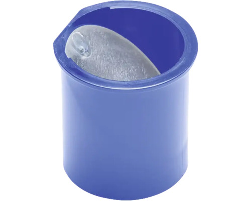 Universalmembran PURUS PUM blå montering vertikalt i inloppsända Ø40-rör 8055463 Färghink i plast med metallinsats
