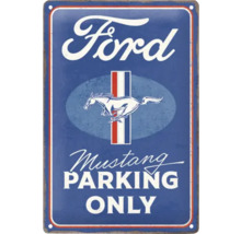 Dekorativ metallskylt med texten Ford Mustang Parking Only