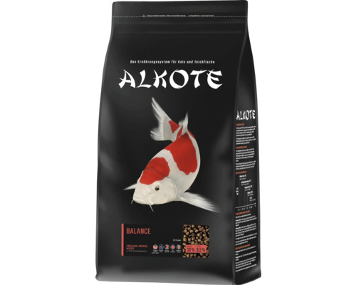 Dammfoder ALKOTE Balance pellets 5mm 9kg för Koi & dammfisk Alkote Balance Koifoder, komplettfoder för koi och dammfiskar