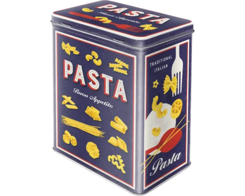 Förvaringsburk för pasta med pasta motiv