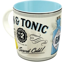 Keramisk mugg med gin och tonic design