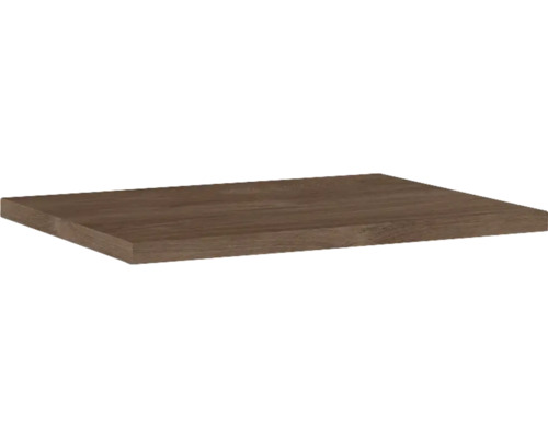 Bänkskiva JUNGBORN valnöt struktur MDF tvättställs-skiva 60,6x2,8x46 cm Träplatta för inredning