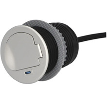 Inbyggnadsuttag schuko + USB C