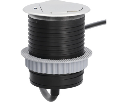 Golvuttag med kabelanslutning