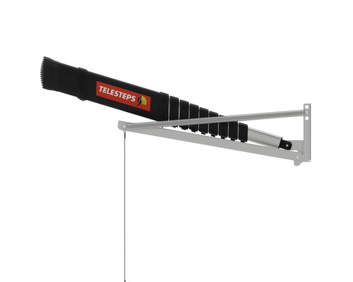 Teleskopisk stegfästeshållare för väggmontering