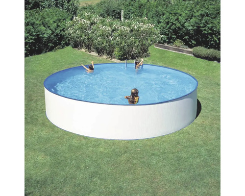 Pool Acapulco familjepool stålvägg Ø450x90cm