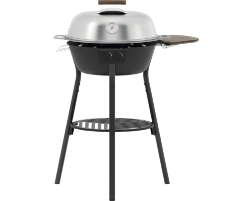 Klotgrill med förvaringsutrymme och termometer