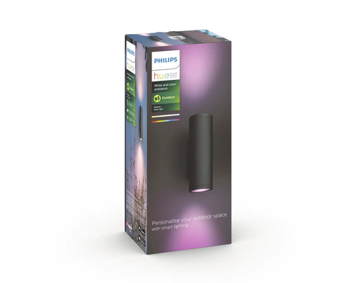 Philips Hue utomhusvägglampa med förpackning
