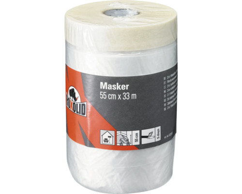 Skyddsfolie ROXOLID med maskeringstape 0,55x33m
