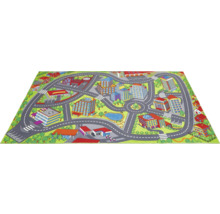 Lekmatta med stadsmotiv och gator