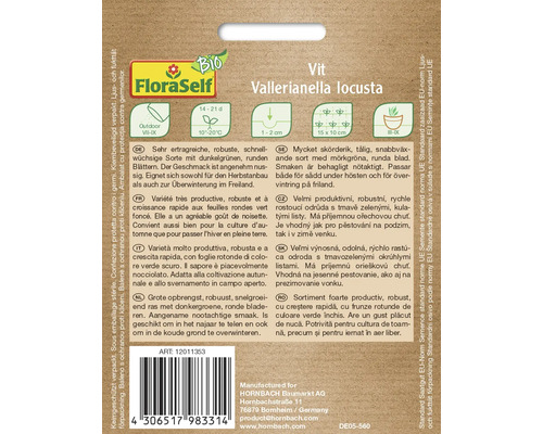 FloraSelf Vintersallat Vit Fröförpackning