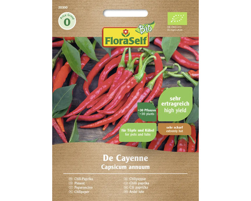 Chilifröer FLORASELF Bio Paprika De Cayenne