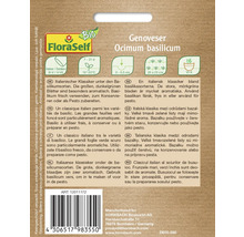 FloraSelf Genoveser Ocimum basilicum fröpaket