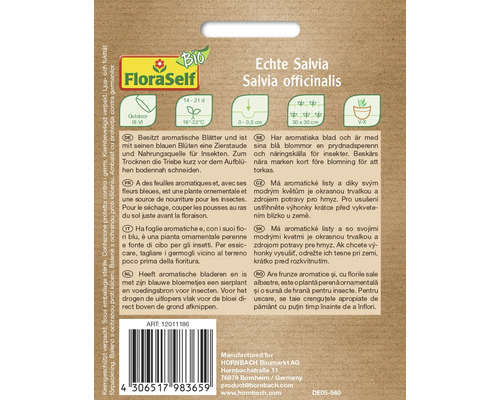 Echte Salvia Salvia officinalis växtinformation