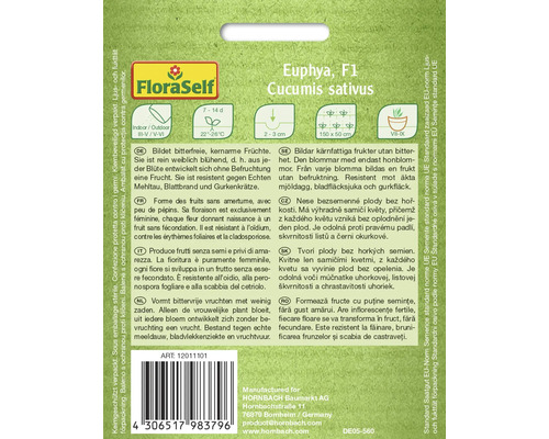 FloraSelf Euphya F1 gurkafrö förpackning