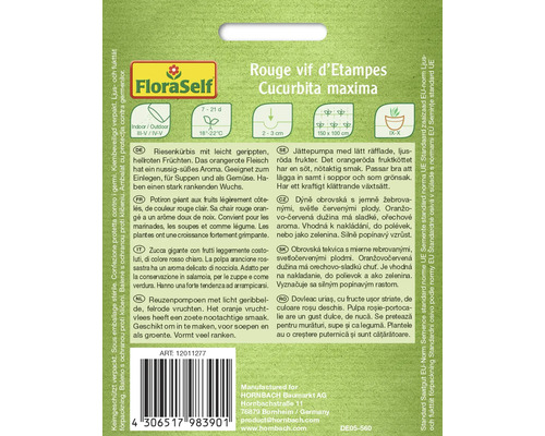 Fröförpackning för jättepumpa Rouge vif d''Etampes