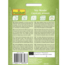 FloraSelf Logo. Yolo Wonder Capsicum annuum Växtpass.