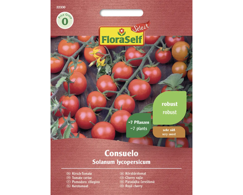 Tomatfrön FLORASELF Select körsbärstomat Consuelo