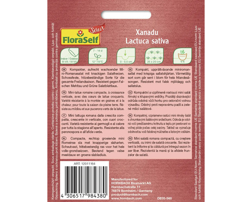 Fröförpackning Mini Romansallad Xanadu Lactuca sativa