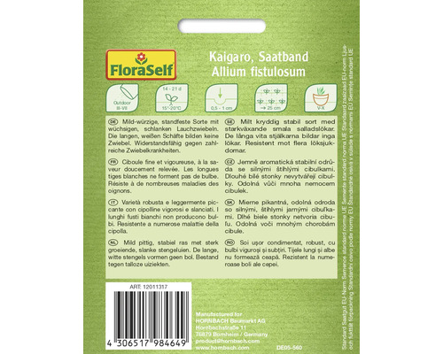 Kaigaro Fröband Allium fistulosum för utomhusodling