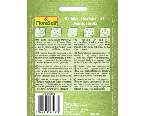 Fröpåse Harlekin Mischung F1 Daucus carota